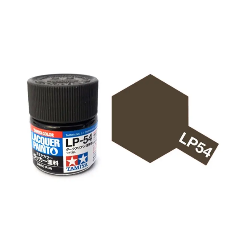 "Fer" Foncé Mat pot de 10ml - Lacquer Paint - TAMIYA LP54 Certifié