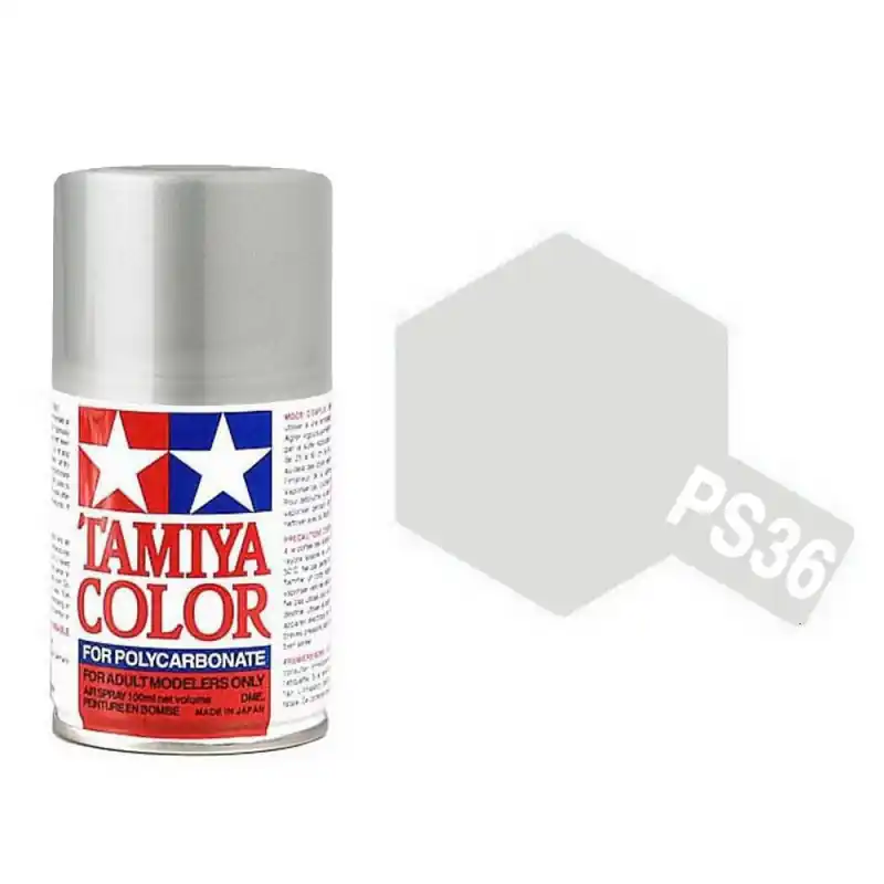 "Argent" translucide Polycarbonate Spray de 100ml-TAMIYA PS36 Achat Immédiat