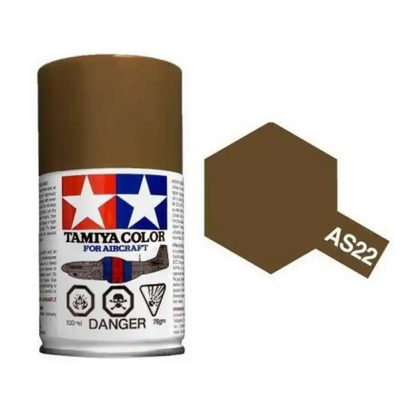 "Terre" foncée mat Spray de 100ml - TAMIYA 86522 / AS22 Offre Spéciale