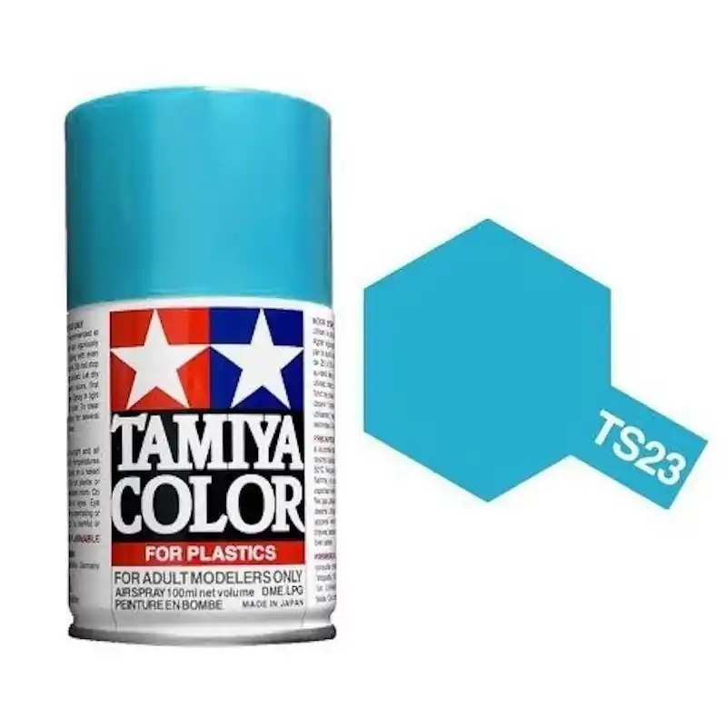 Retour Gratuit bombe 100 ml Tamiya TS-23 - Light blue - Bleu Clair Brillant