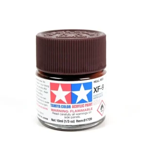 XF9 Rouge Sombre Tamiya - Peinture Acrylique 10ml Top Vente
