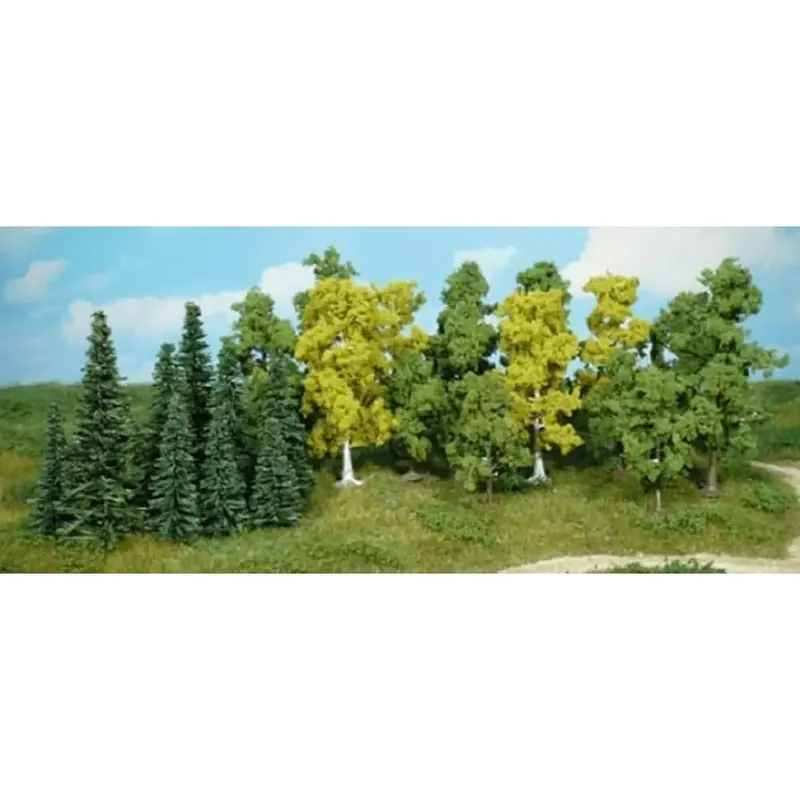26 Arbres et sapins - Vert - HEKI 1230 - Échelle HO / TT / N - 50 à 110 mm Prix Promo