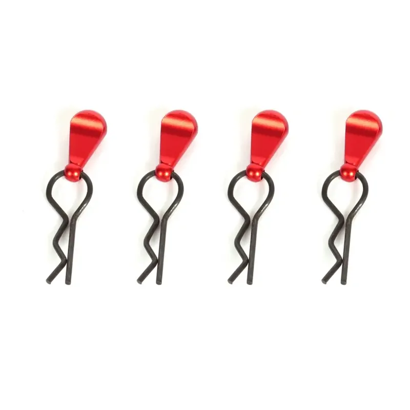Offre Limitée 4 clips de carrosserie safety rouge - T2M T422671R - 1/8