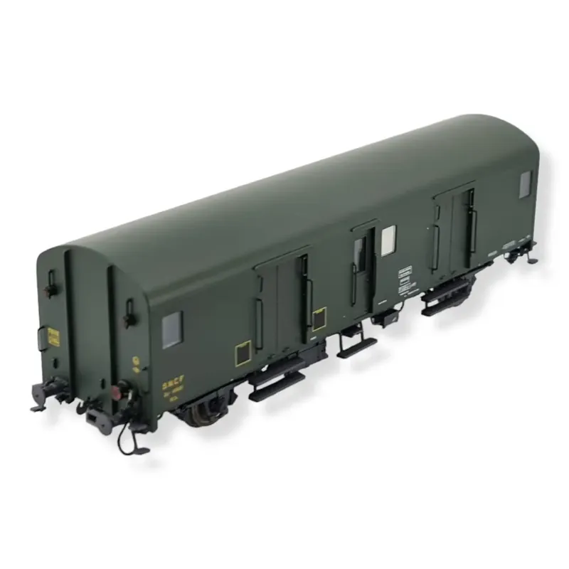 Fourgon Bagages Dd2ai Vert 301 - feux fin de convoi - MODELS WORLD 30314 - SNCF - HO Paiement Sécurisé