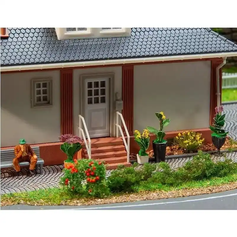 Lot de 6 plantes en pot - HO 1/87 - Faller 181284 Livraison Express