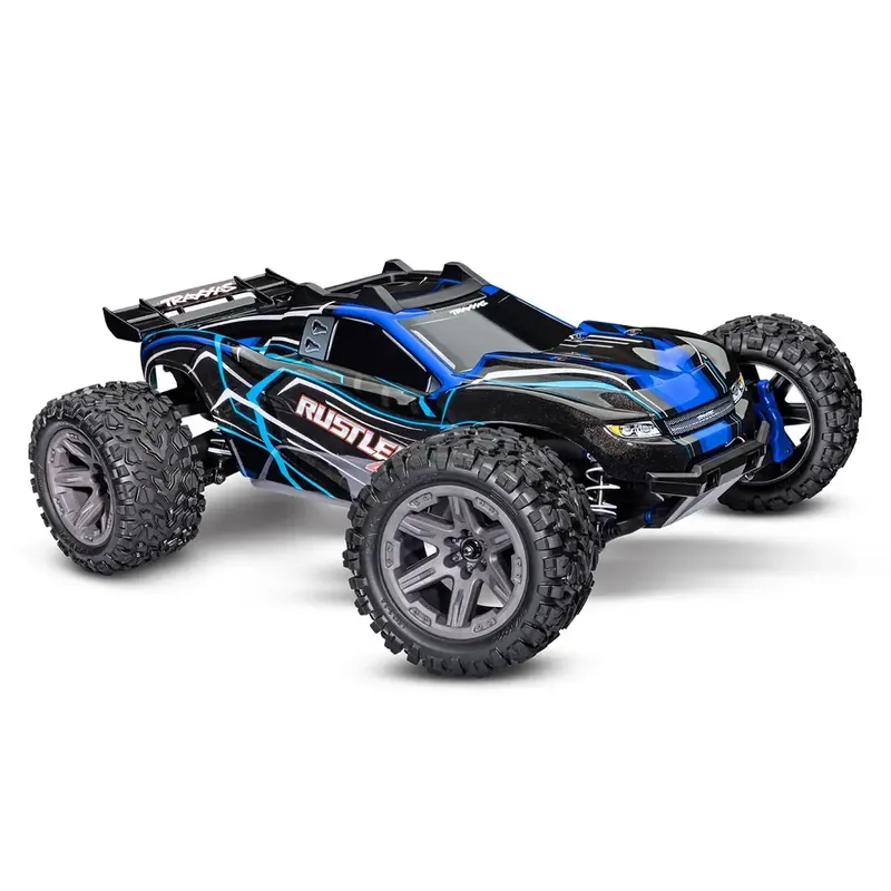Haute Qualité Stadium Truck - Rustler 4x4 brushless 2S RTR - Traxxas 67164-4-BLUE - 1/10