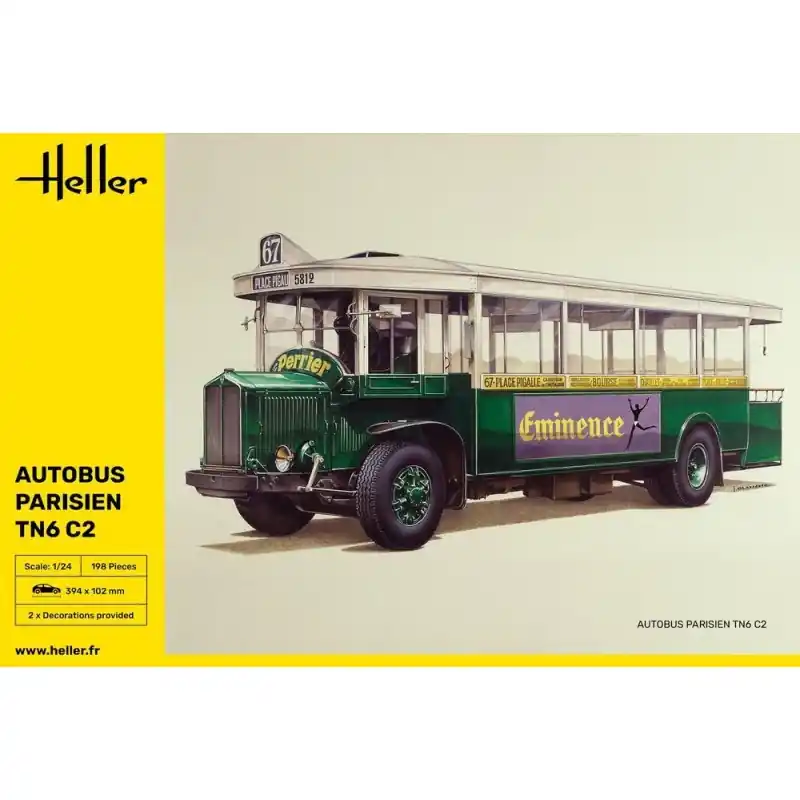 Soldes HELLER 80789 MAQUETTE AUTOBUS TN6 C2 1/24