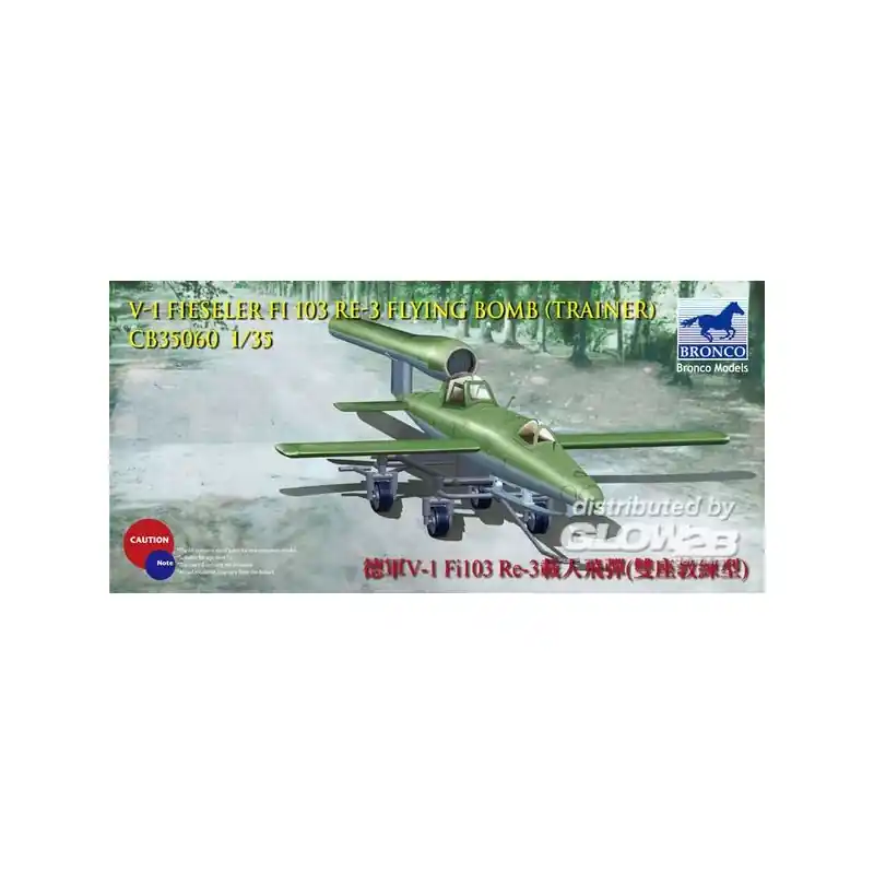 BRONCO CB35060 MAQUETTE MILITAIRE BOMBE VOLANTE PILOTÉE V-1 FI103 RE 3 1/35 Offre Spéciale
