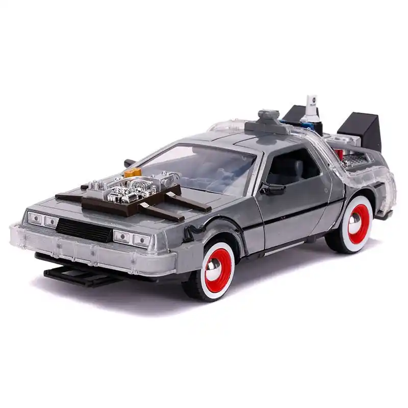 JADA 32166 DMC TIME MACHINE BTTF 3 GREY HOLLYWOOD RIDES 1975 1/24 Promotion
