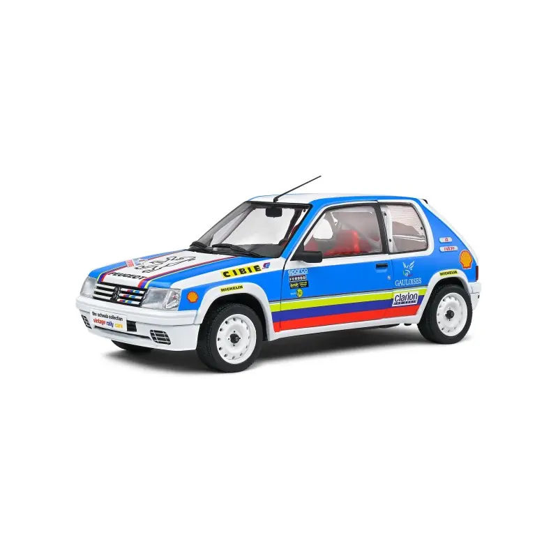 Nouvel Arrivage SOLIDO 1801716 MINIATURE PEUGEOT 205 RALLYE 1,9L SCHWAB COLLECTION 1990 1/18