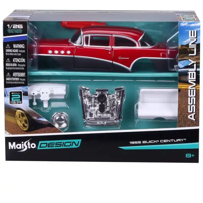 Satisfait Ou Remboursé MAISTO 39307 KIT METAL ALL STARS ASSEMBLY LINE BUICK CENTURY 1955 1/26