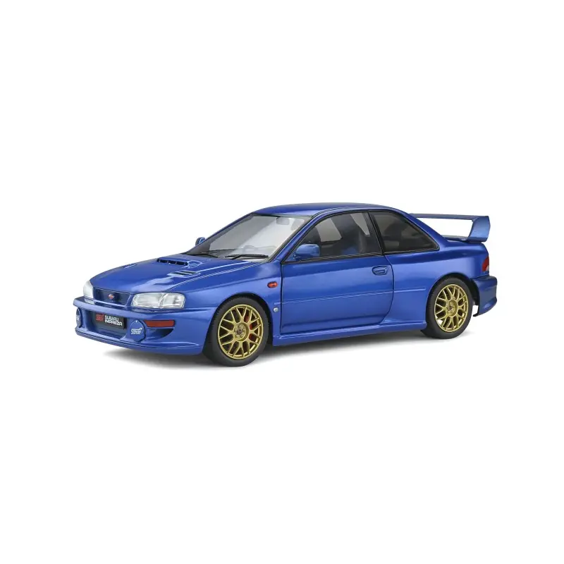 SOLIDO 1807401 MINIATURE SUBARU IMPREZA 22B BLUE 1998 1/18 Haute Qualité