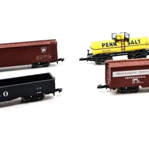 *SOLDES* - COFFRET DE 4 WAGONS MARCHANDISES AMERICAIN Bon Plan