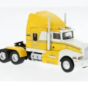 *SOLDES* - 85927 - TRACTEUR KENWORTH T600, JAUNE / BLANC, 1984 Commander Vite