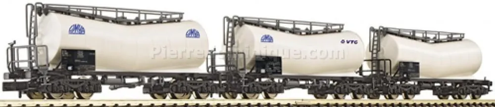 *SOLDES* - COFFRET 3 WAGONS CITERNES VTG / OMYA SNCF Haute Qualité