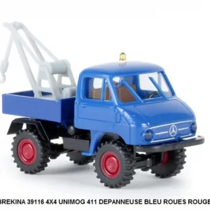 *SOLDES* - 4X4 UNIMOG 411 DEPANNEUSE BLEU ROUES ROUGE Affaire À Saisir