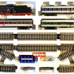 *SOLDES* - COFFRET DE DEPART LOCOMOTIVE A VAPEUR BR 003 + 3 VOITURES VOYAGEURS DB - SANS TRANSFORMATEUR Meilleur Prix