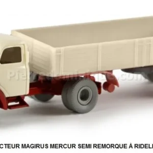 Livraison Express *SOLDES* - TRACTEUR MAGIRUS MERCUR SEMI REMORQUE Ã RIDELLES IVOIRE ROUGE