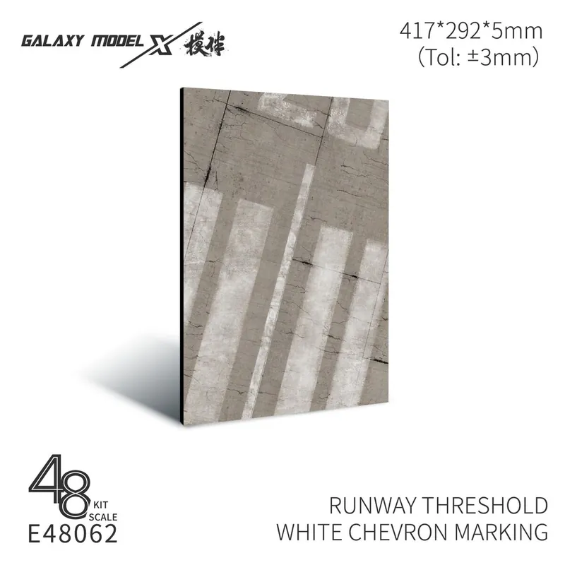 NEW! Galaxy-Model E48062 Runway Threshold – White Chevron Marking Certifié