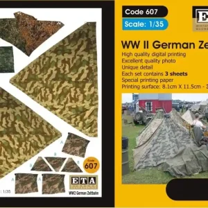 ETA DIORAMA ACCESSORIES 607 German WWII Zeltbahn Commander Vite