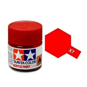 Tamiya Peinture Mini X7 Rouge Brillant 81507 Populaire
