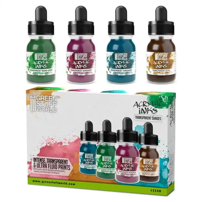 Set d‘encres acryliques - Transparent Shades (x4) Prix Bas