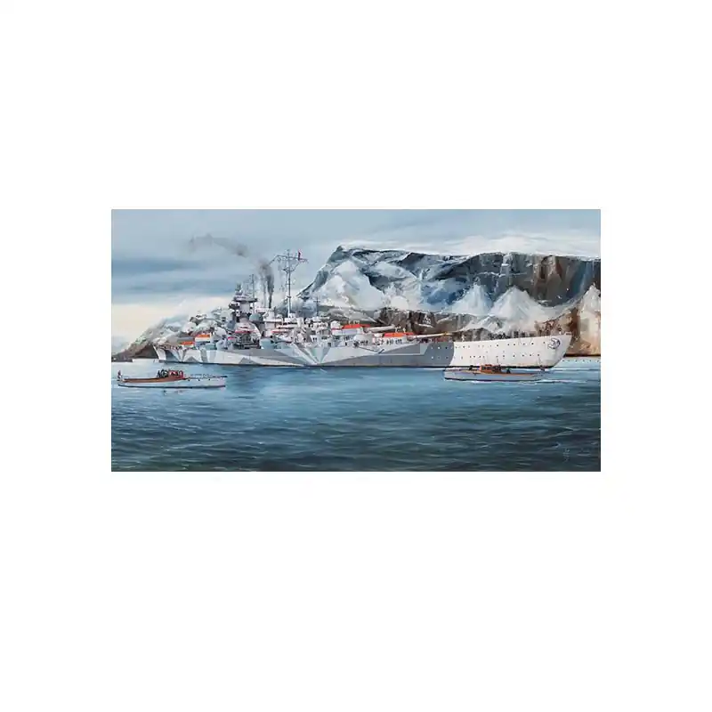 Prix Choc Maquette de Bateau en plastique German Tirpitz Battleship 1/350