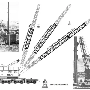 ZZ Modell T87006FP Insert of arrow for Eisenbahndrehkrane Janwarez-3 45t Dernier Modèle