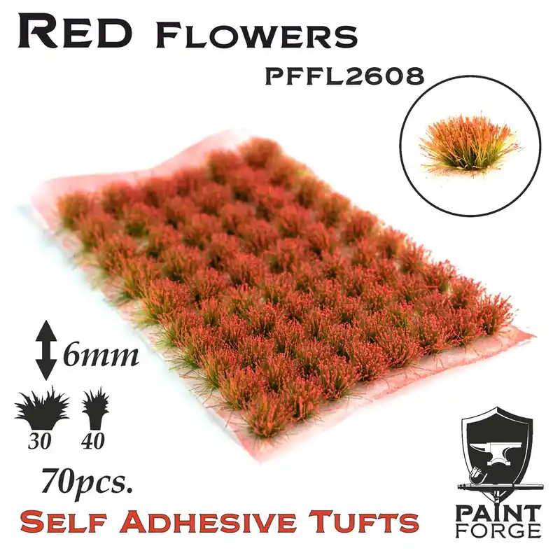 Paint Forge PFFL2608 Red Flowers 6mm Promotion