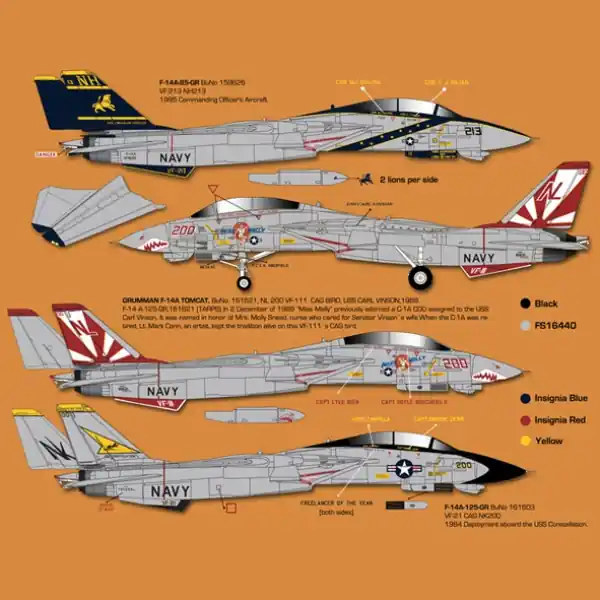 Zotz Decals 32078 Grumman F-14A Tomcat Decals - part 1 Jusqu'à Épuisement Des Stocks