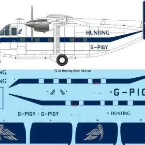 26 Decals 7226 Short Skyvan - Hunting Laser Decal (for Airfix Kits) Dernier Modèle