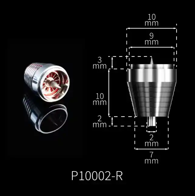 Galaxy-Model P10002-R Metal Nozzle Upgrade Set 1002 (Red) Must-Have