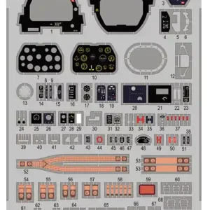 Zoukei Mura SWS04-M04 P-51 D Mustang - Photo-Etched Parts Interior Set (for Zoukei Mura Kits) Dernier Modèle