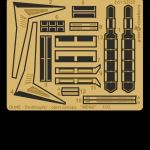 Green Strawberry 22325-72 Dune - Atreides Ornithopter - Open Canopy (for Meng Kits) Offre Exclusive